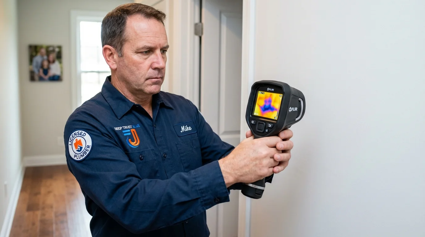 Thermal imaging leak detection by Johns Plumbing LLC in Tahoe Vista