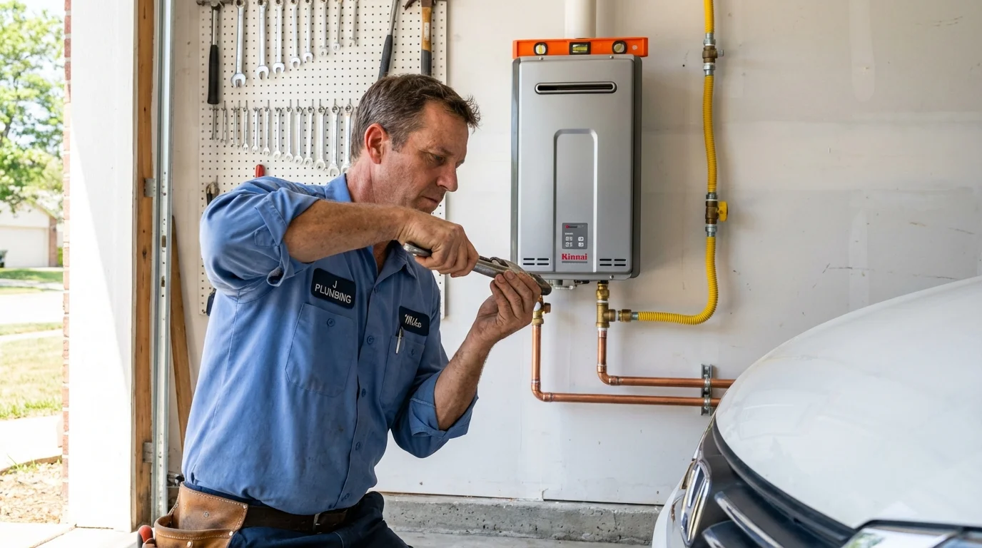 Tankless water heater installation by a Johns Plumbing LLC plumber in Tahoe Vista